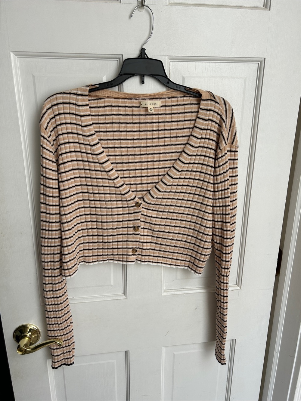 Cropped V-Neck Cardigan